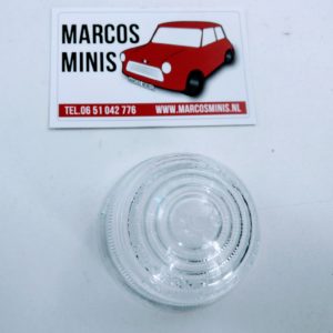Knipperlichtglas wit vroege type classic MINI