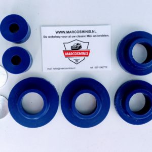 Poly bush kit voorsubframe vanaf 1976 classic MINI