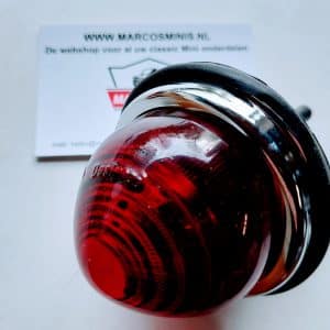 Dubbelpolige lamp rood classic MINI