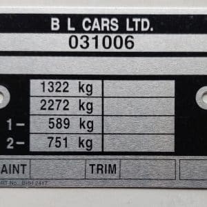 Chassis-motorplaat classic-MINI