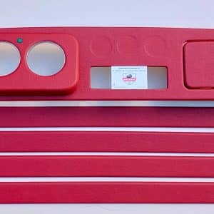 Dashboard 3+3 rood inclusief deur liners classic-MINI