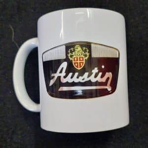 Mok met ouderwets  Austin logo