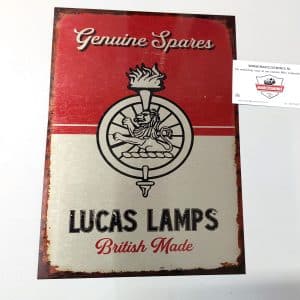 Metalen Lucas reclamebord uniek!