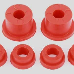 Poly achtersubframe rubbers oranje na 1976 classic MINI