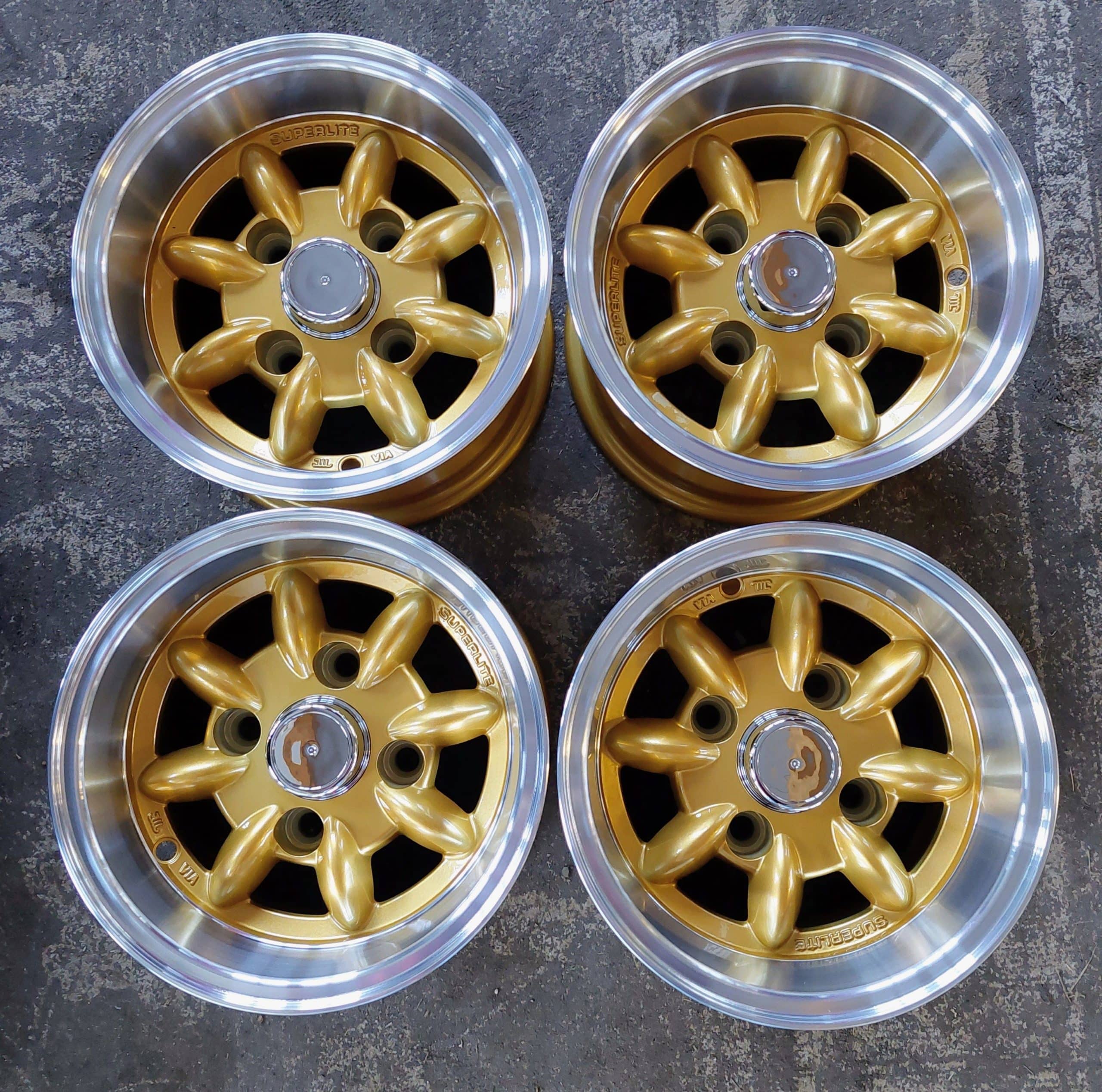 Superlite wielen 6x10 gold classic Mini