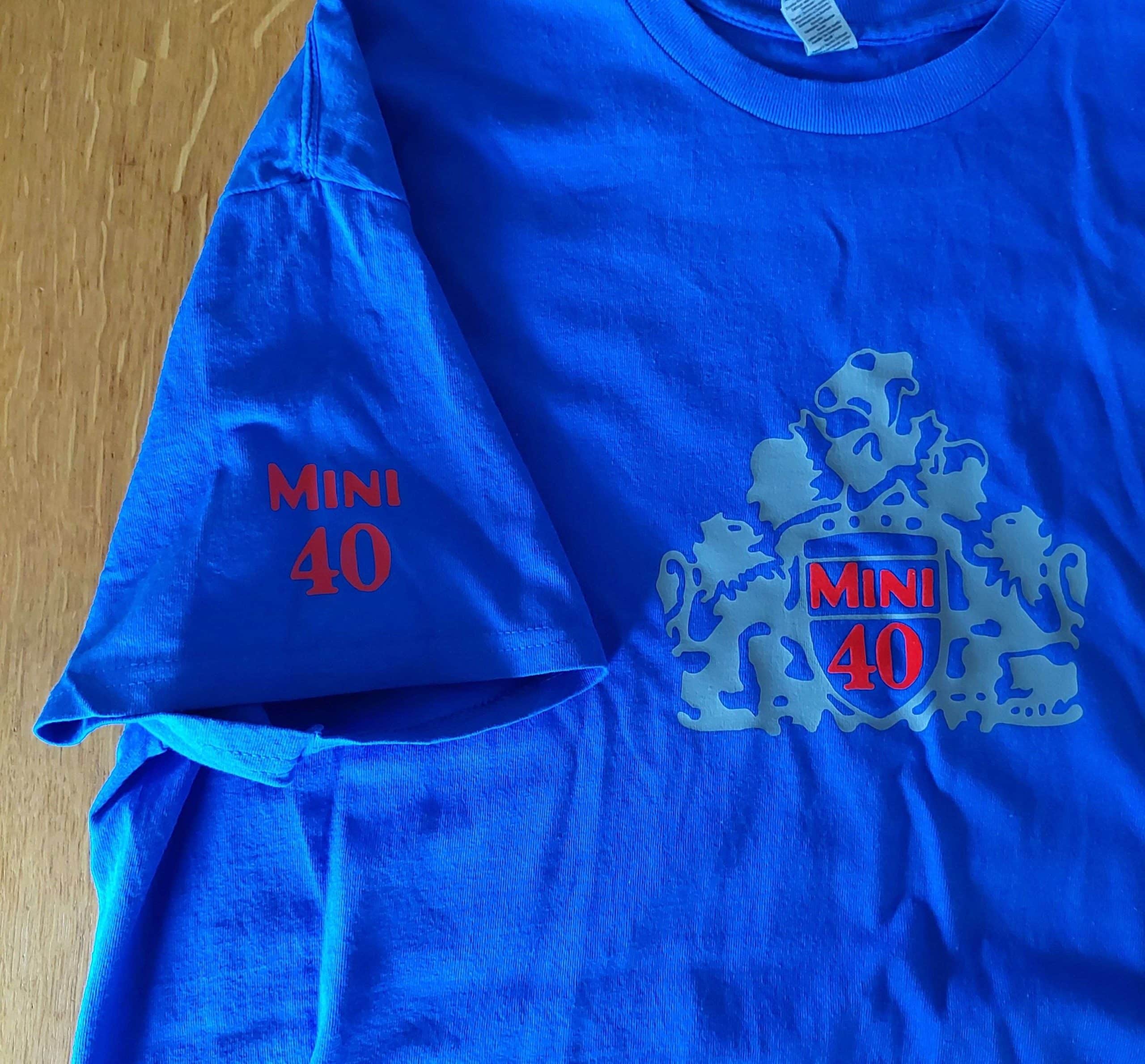T-shirt Mini 40th Anniversary blauw XL classic-MINI - Afbeelding 2