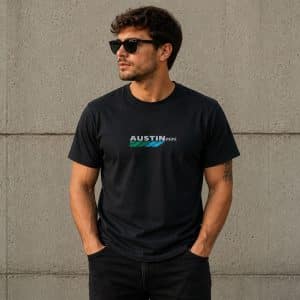 T-shirt Austin Mini zwart L classic-MINI